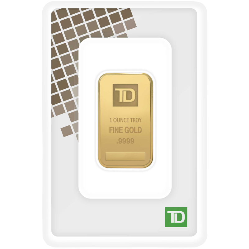 Image for Circulated 1 oz TD Gold Bar from TD Precious Metals